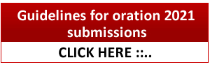 Oration submissions 2020 banner