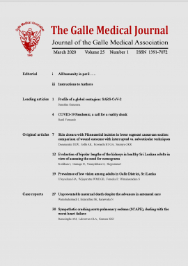 Galle Medical Journal - March 2020